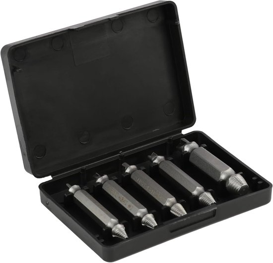 05pcs Damaged Screw Remover, Stripped Screw Remover, Bolt Remover, Compatible with All Drills, Broken Bolt Extractor Screw Remover