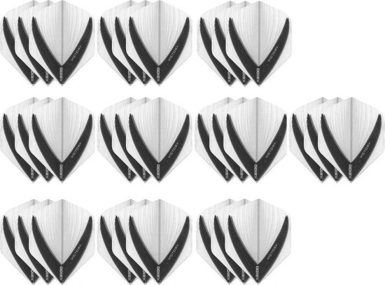 10 Sets (30 stuks) Stevige XS100 Vista - dart flights - Multipack - Clear van XS100