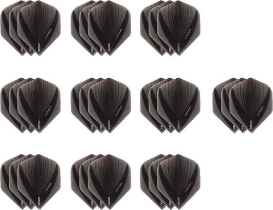 10 Sets (30 stuks) Stevige XS100 Vista - dart flights - Multipack - Grijs smokey van XS100