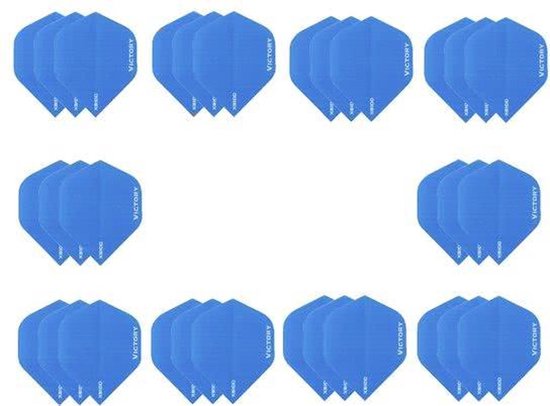 10 sets (30 stuks) Super Sterke Lichtblauwe Poly XS100 - flights - dart flights van XS100
