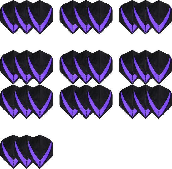 10 sets (30 stuks) Super Sterke - Paarse - Vista-X - darts flights – van Vista-X