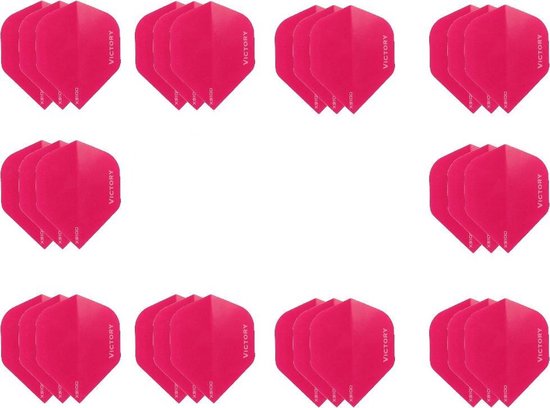 10 sets (30 stuks) Super Sterke Roze Poly XS100 - flights - dart flights van XS100
