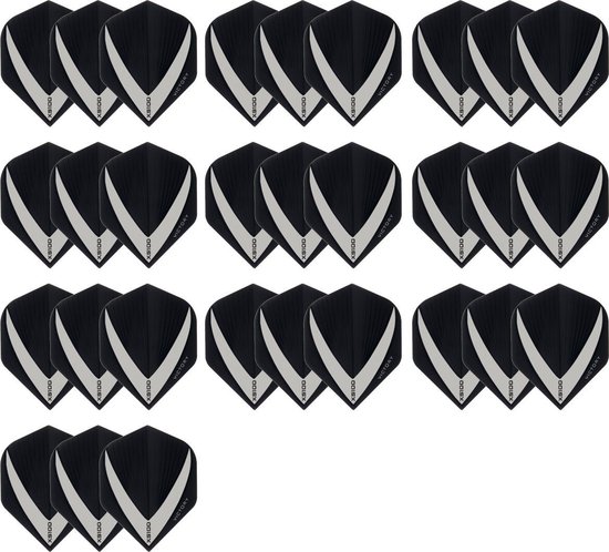 10 sets (30 stuks) Super Sterke - Smokey - Vista-X - darts flights – van Vista-X