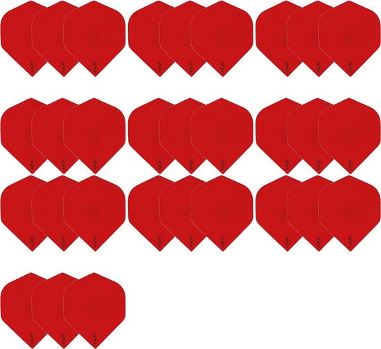 10 Sets (30 stuks) zeer stevige R4X - dart flights - Rood - darts flights van Merkloos