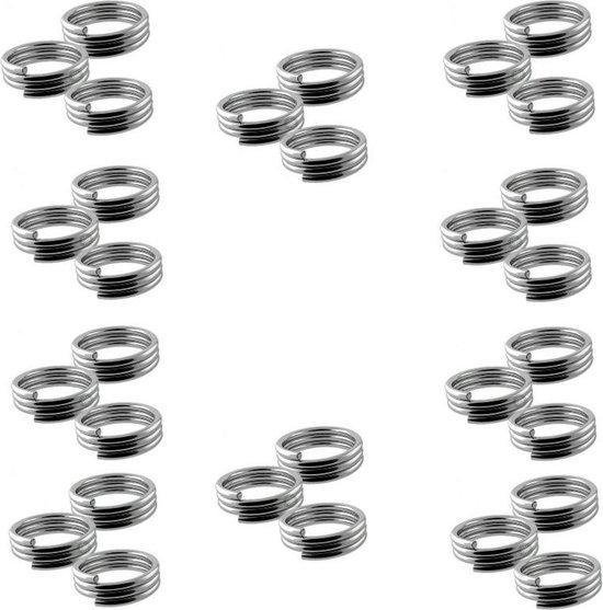 10 Sets Veerringetjes voor shafts Zilver van JOINT STAR