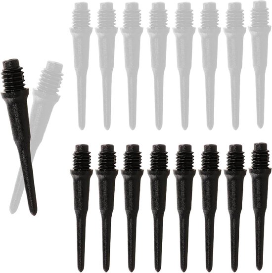 100 Stuks Dartpijlen met Kunststof Punt en Zachte Dartpunten - Set voor Professionele Dartsarisico's