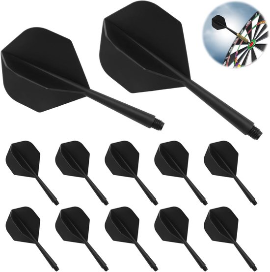 12 Stuks Dart Flights en Schachten, Stabiele Dartaccessoires voor Darts met 2BA Draad, Perfect voor Dartsport en Competitie