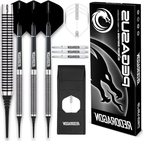18-20 Gram Tungsten Softip Dartpijlen Professioneel met Zwart Flights en Dart Shafts van CyeeLife