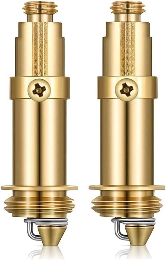 2 Pcs Pop Up Sink with Spring Bolts, Brass Bolts, Resilient Core for Bathtub, Brass Spring Stopper, Replacement for - ShopVlot
