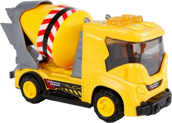 2-play Werkvoertuig Betonmixer Frictie met Licht en Geluid van 2-Play
