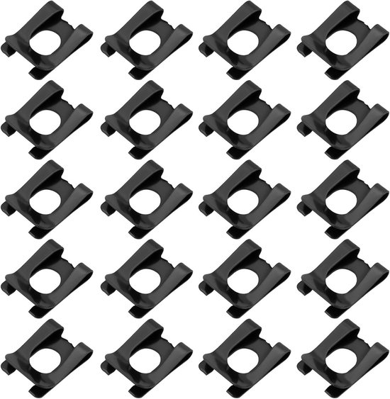 20 Stuks Circlip SL Clip M6 Veerstop voor Boutas Shaft, DK Retainer Ringen voor Auto's, Speelgoed en Meubels, 6x14mm Zwart van Merkloos