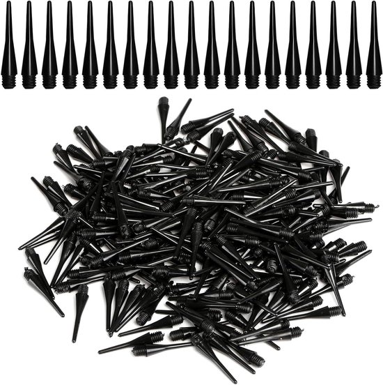 200 Stuks Plastic Dart Tips voor Soft Darts - Vervangende Punten en Reservepunten voor Dartspeelplezier