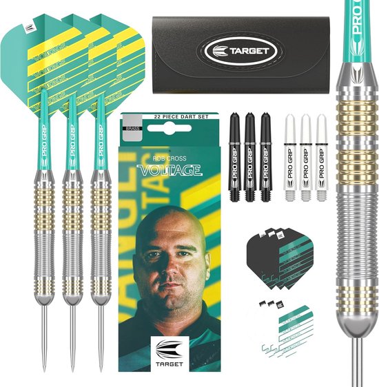 22G Darts Set - Complete Dartset met Stalen Punten en Opbergetui van GWHOLE