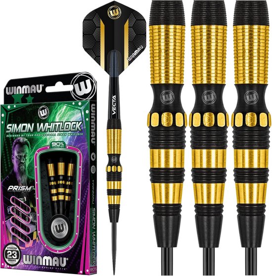 23 gram Tungsten Darts Set met Flights en Stengels