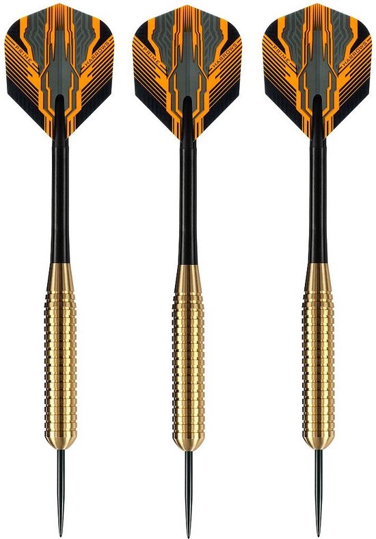 2x Set van 3 dartpijlen Club Brass 26 grams - Darten/darts sport artikelen pijltjes messing - Kinderen/volwassenen van Abbey Darts