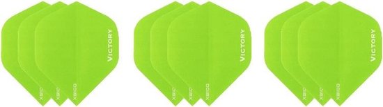 3 sets (9 stuks) Super Sterke Groene Poly XS100 - flights - dartflights van XQ Max