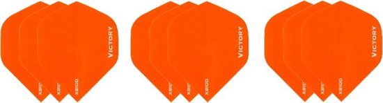 3 sets (9 stuks) Super Sterke Oranje Poly XS100 - flights - dartflights van Winmau