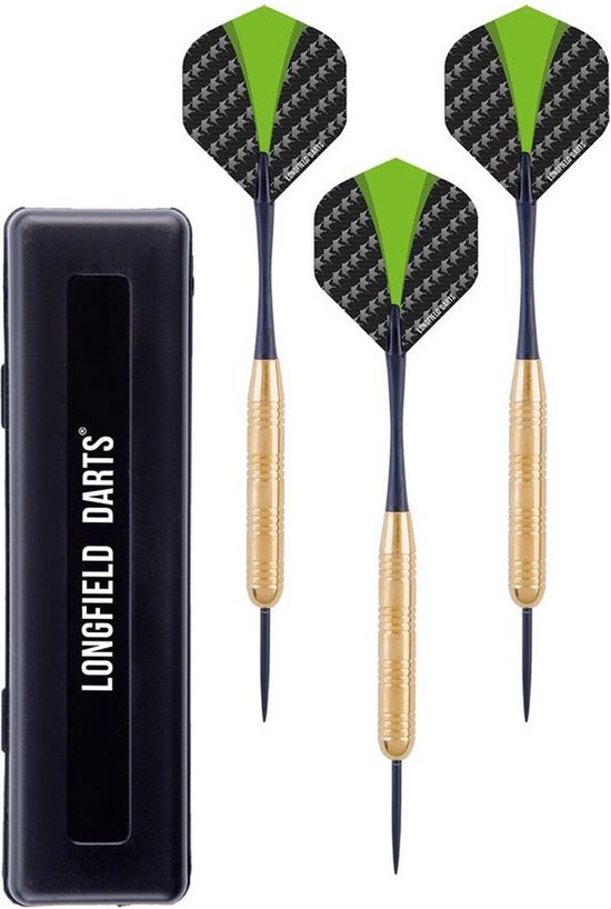 3x stuks Dartpijlen set Brass Barrel van 22 gram - Darten sport artikelen pijltjes van Shot!