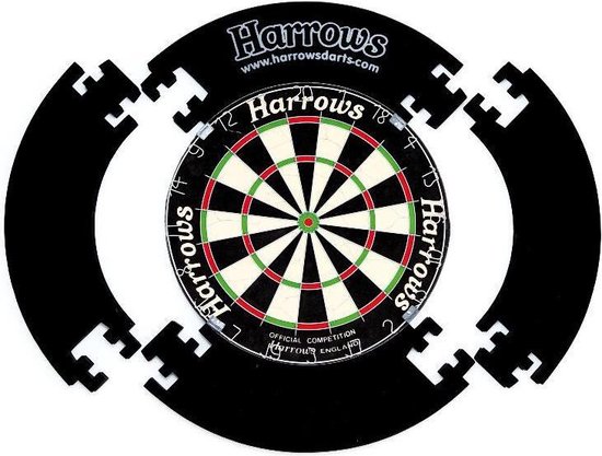 4 Piece Dartboard Surround Black van Winmau