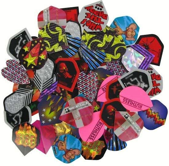 50 setjes Dartflights voor zowel softtip als steeltip darten van Zanity.