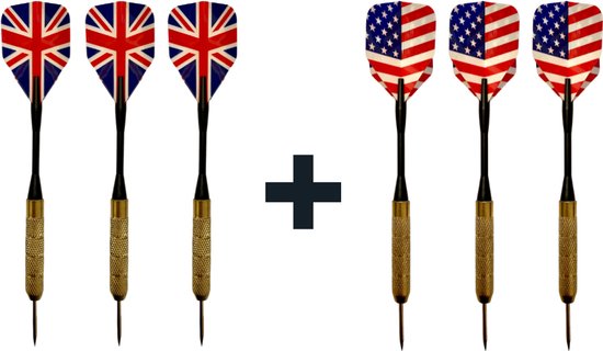 6 Stevige Complete Dartpijlen - Darts Accessoires - Dartset - Dartpijlen - Darts Pijlen - Darts Flights - Darten - PROFESSIONEEL - 6 Pijlen