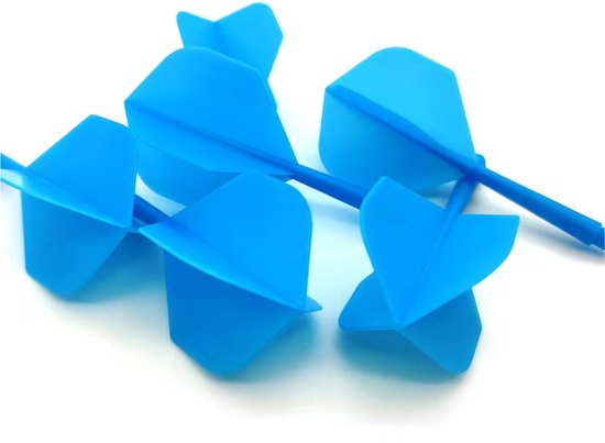 6 Stuks K-Flex Darts Lichtblauw – flights & shafts – 2BA Flights – Duurzaam, Stabiel & Professioneel van Merkloos