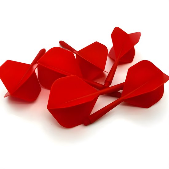 6 Stuks K-Flex Darts Rood – flights & shafts – 2BA Flights – Duurzaam, Stabiel & Professioneel van Merkloos