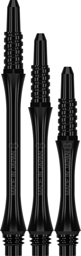 8 Flight Slim Black Fixed - Dart Shafts