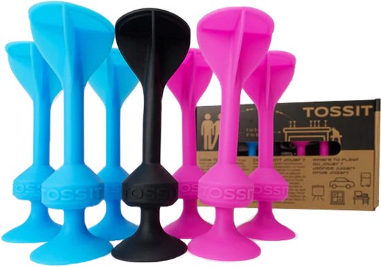 999 Games - Tossit - Starter Pack - Blauw-Roze - Darts - Petanque - Voor binnen en buiten - Onverwoestbaar en gemakkelijk schoon te maken van 999 Games