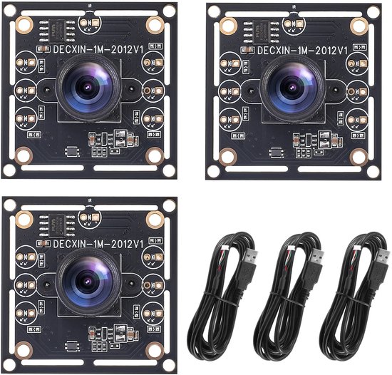 AALVERO - Dartbord camerasysteem - Dartbord score teller - 3 Stuks - 1280x720 - 30fps - Gezichtsdetectie - Beeldopname - 2m kabel