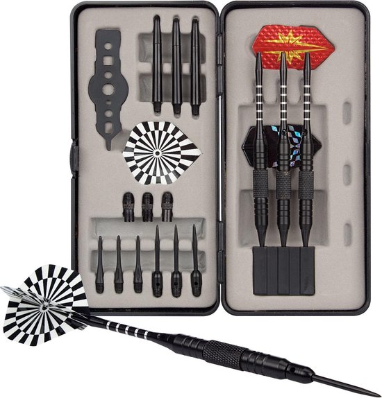 Abbey Darts Dart Set - Steel Tip/Soft Tip - Zwart - 25 van Abbey Darts