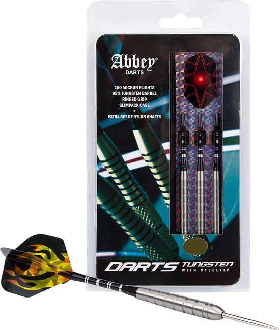 Abbey Darts Darts - 85% Tungsten - Zilver - 24 van Abbey Darts