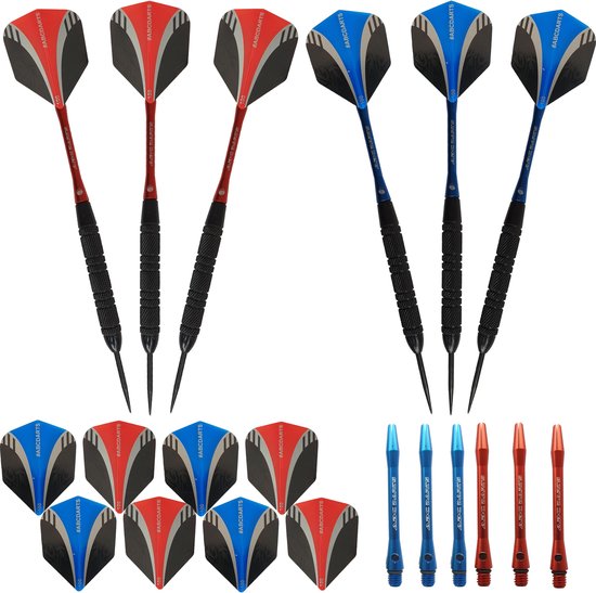 ABC Darts - 2 sets Black Brass Dartpijlen - 21 gram van ABC Darts