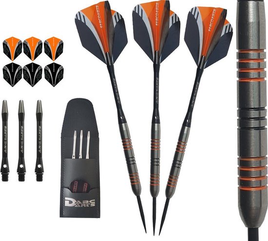 ABC Darts - 90% Tungsten HQ Dartpijlen - Orange Viper - 22 Gram van ABC Darts
