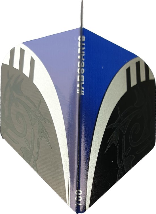 ABC Darts - Dart Flights - Extra Stevig - Tribal Donkerblauw - 8 sets (24 stuks) van ABC Darts