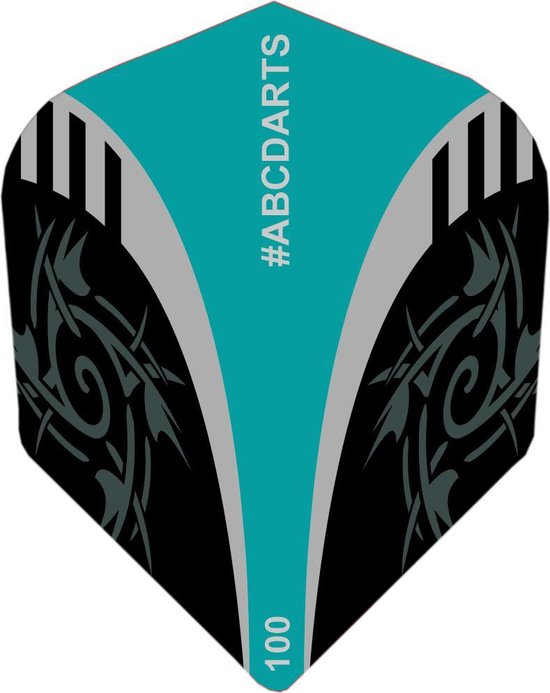 ABC Darts - Dart Flights - Extra Stevig - Tribal Jade - 8 sets (24 stuks) van ABC Darts
