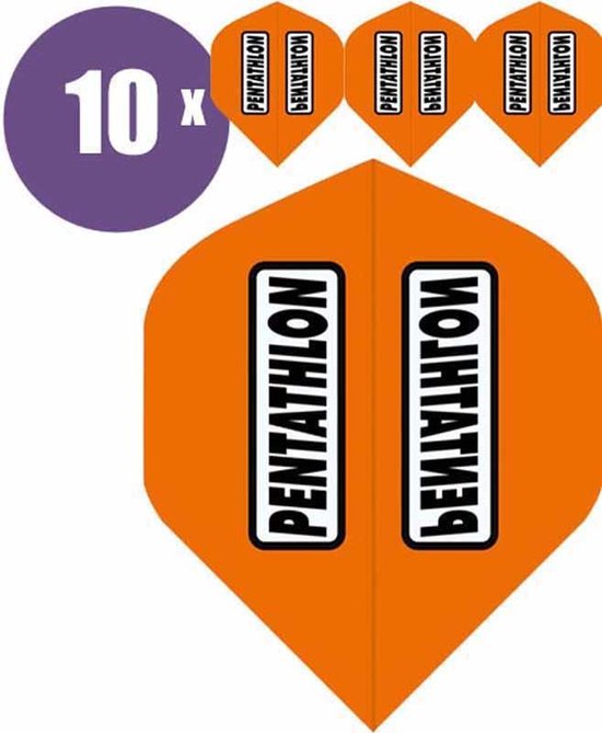 ABC Darts - Dart Flights - Pentathlon classic Oranje - 10 sets (30 st.) van ABC Darts