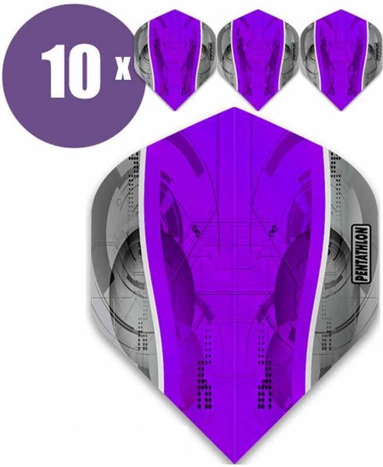 ABC Darts - Dart Flights - Pentathlon Science - Paars - 10 sets (30 stuks) van ABC Darts