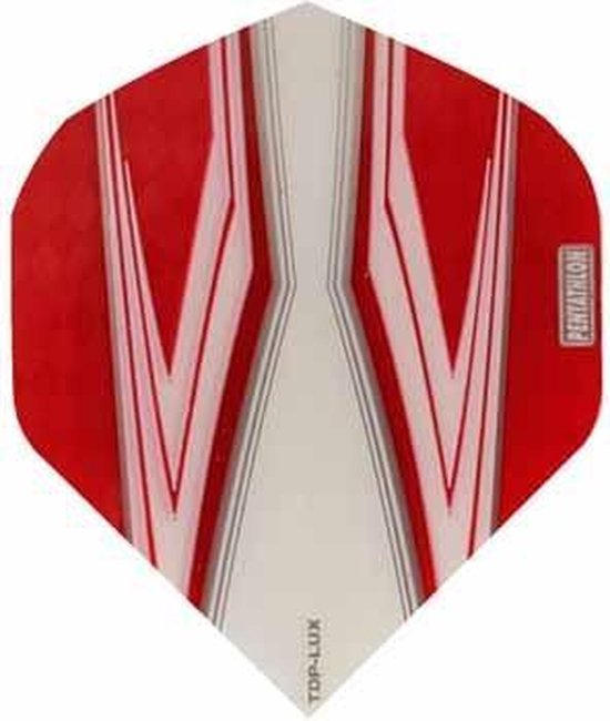 ABC Darts - Dart Flights Pentathlon - Spitfire W rood - 10 sets van ABC Darts