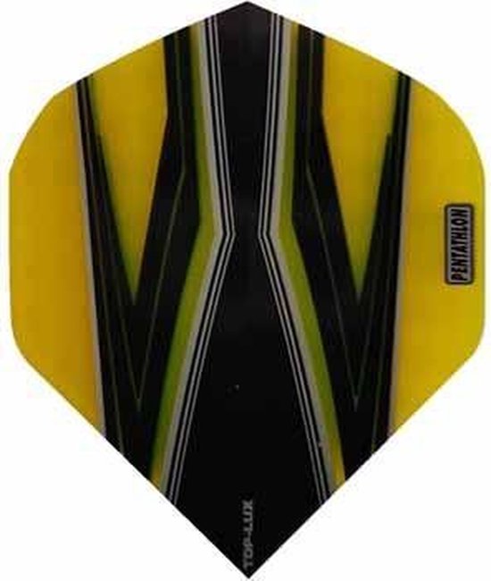 ABC Darts - Dart Flights Pentathlon - Spitfire Z geel - 10 sets van ABC Darts