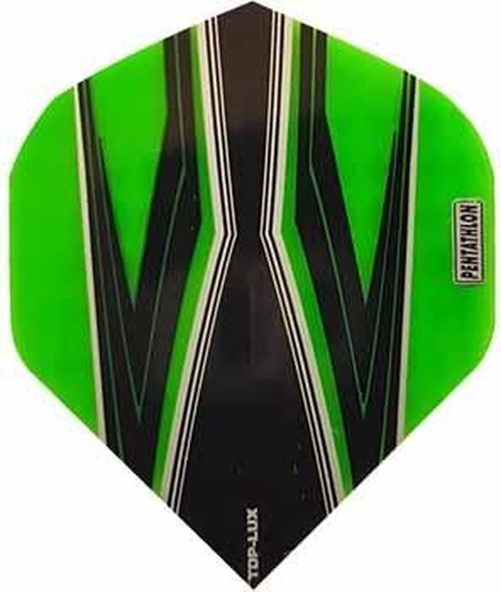 ABC Darts - Dart Flights Pentathlon - Spitfire Z groen - 10 sets van ABC Darts