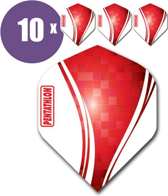 ABC Darts - Dart Flights Pentathlon Wave Groen- 8 sets (24 stuks) van ABC Darts