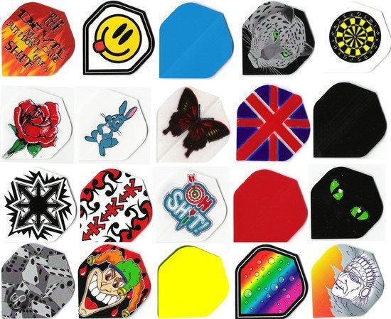 ABC Darts - Dart Flights Poly Cartoon - 20 sets van ABC Darts