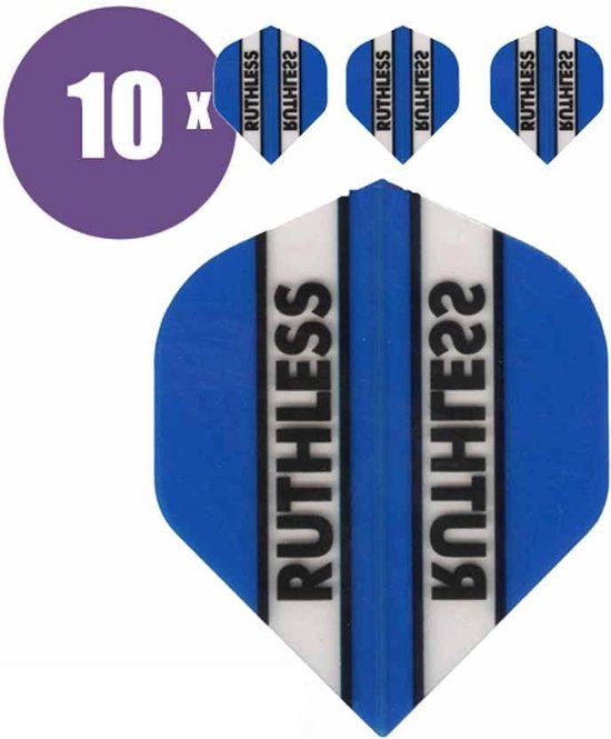 ABC Darts - Dart Flights - Ruthless Classic Cyan Blauw - 10 sets (30 stuks) van ABC Darts