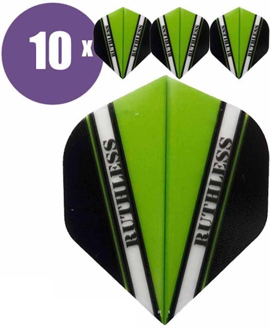 ABC Darts - Dart Flights - Ruthless Vision V Groen - 10 sets (30 stuks) van ABC Darts