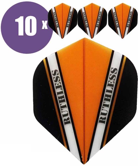 ABC Darts - Dart Flights - Ruthless Vision V Oranje - 10 sets (30 stuks) van ABC Darts