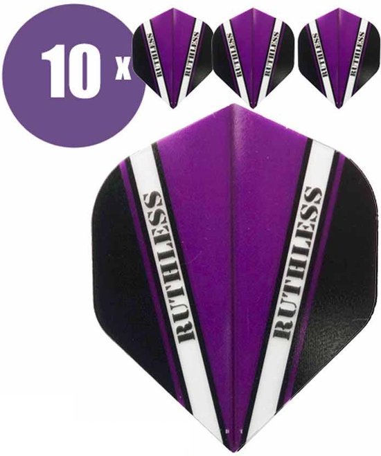 ABC Darts - Dart Flights - Ruthless Vision V Paars - 10 sets (30 stuks) van ABC Darts