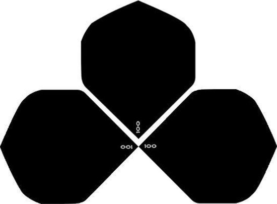 ABC Darts - Dart Flights Strong100 Zwart - 8 sets (24 stuk) van ABC Darts