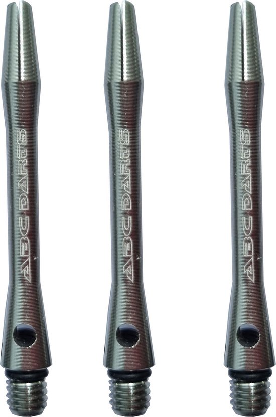 ABC Darts - Dart Shafts - Aluminium Titanium Look - In Between - 3 sets (9 stuk) van ABC Darts