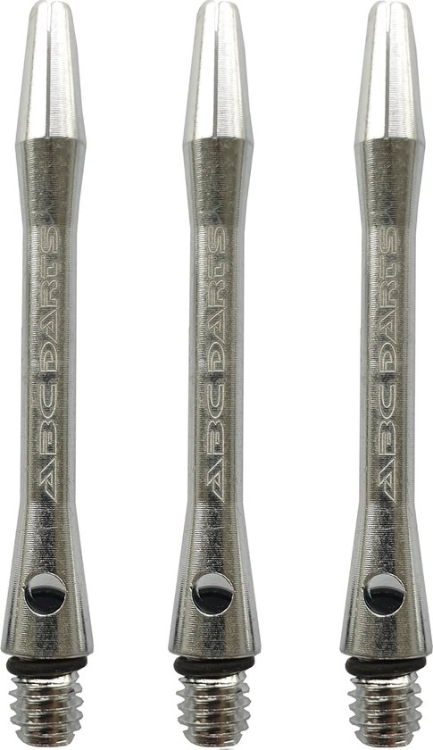 ABC Darts - Dart Shafts - Aluminium Zilver - In Between - 3 Sets (9 stuk) van ABC Darts
